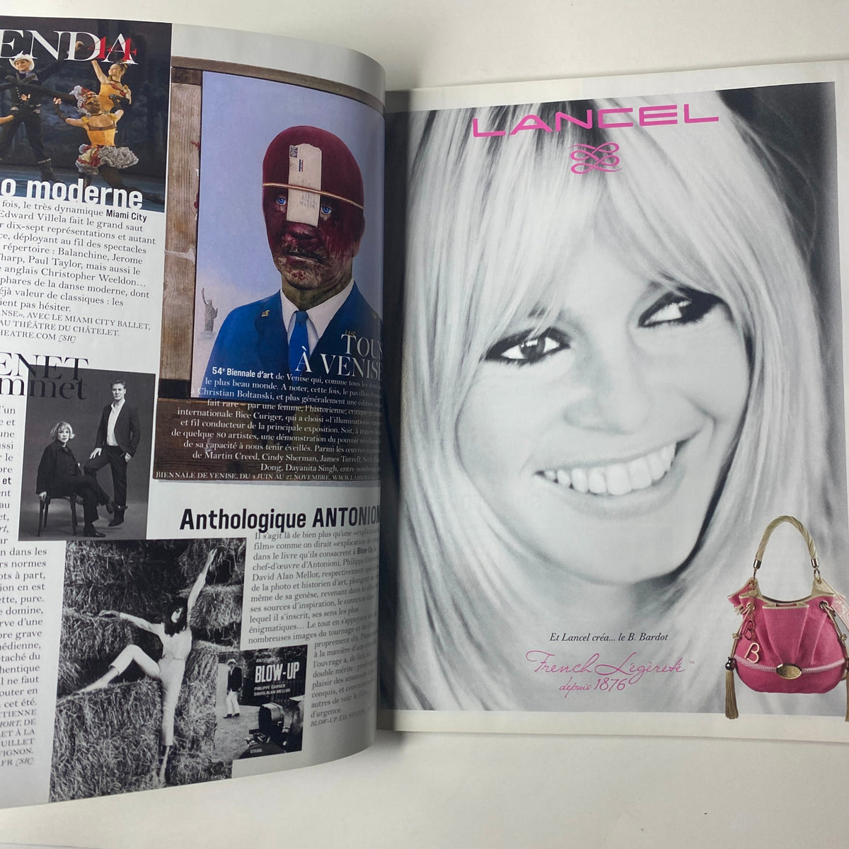Editorial spread from Vogue Paris Magazine June - July 2011 No. 918, showcasing classic fashion and cultural commentary.