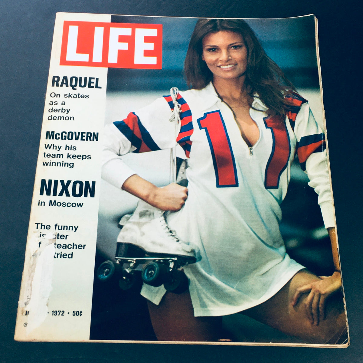 Life Magazine June 2, 1972 Featuring Raquel Welch as Roller Girl from Kansas City Bomber