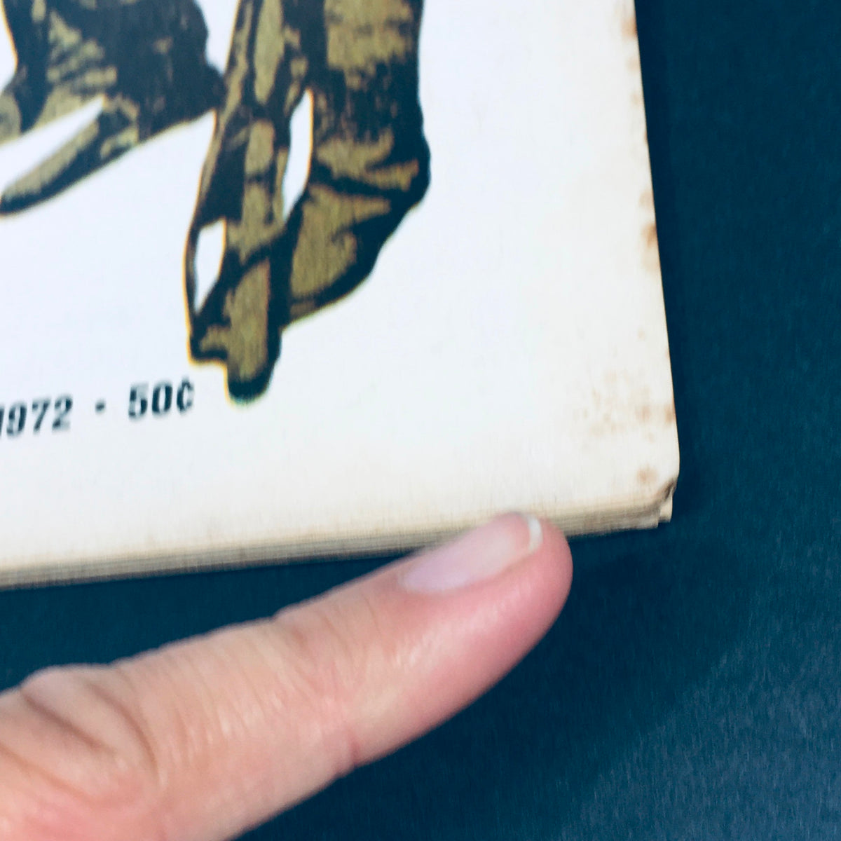 Bottom edge of the June 23, 1972 VTG Life Magazine featuring Alexander Solzhenitsyn, showing wear typical for its age and the publication date.
