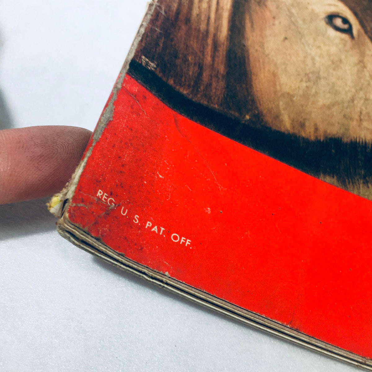Side view of VTG Life Magazine December 27 1948, displaying the vintage magazine's edge with a registration mark, reflecting its age and historic significance.