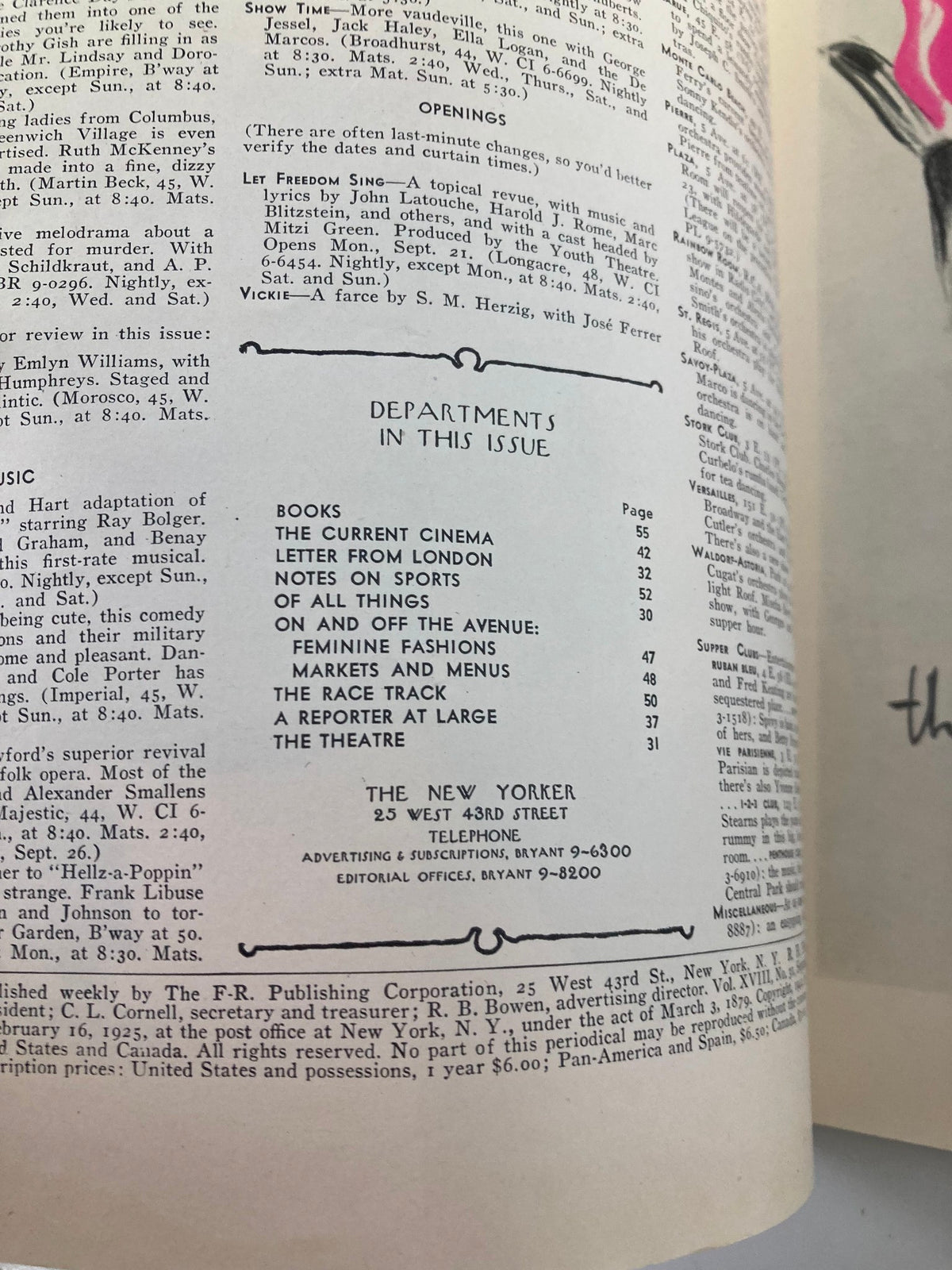 The New Yorker Magazine September 19 1942 Lady in the Bus by Helen Hokinson
