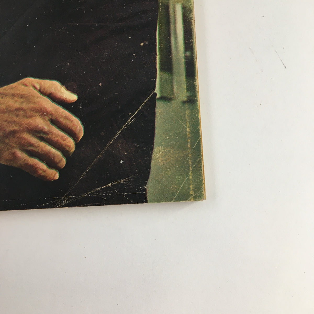 Detail view of the TV Guide Magazine June 3 1972 highlighting Rod Serling's hand on the cover.