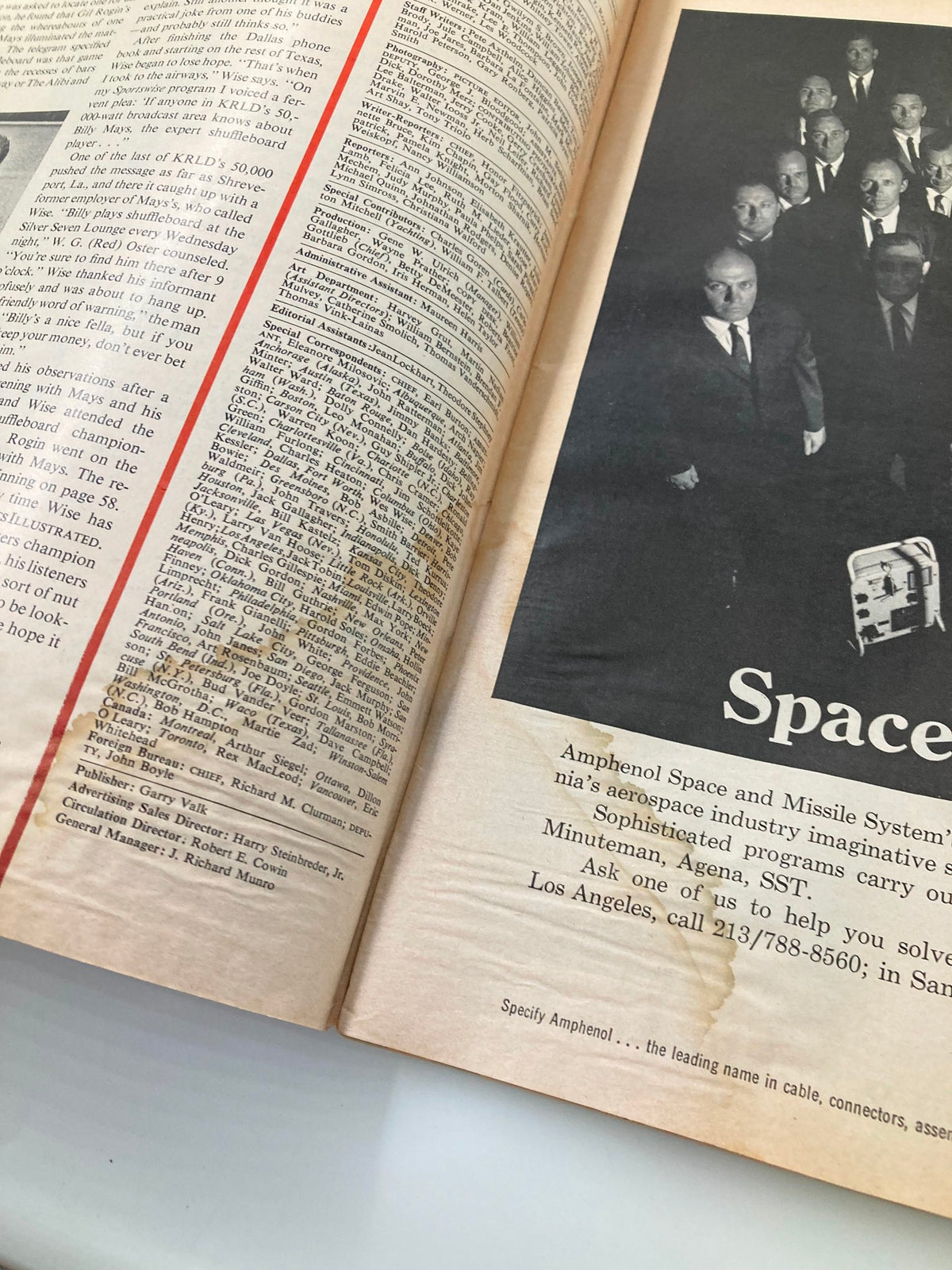 Inside page of the Vintage Sports Illustrated Magazine September 4, 1967, highlighting vintage advertisements and articles related to sports.