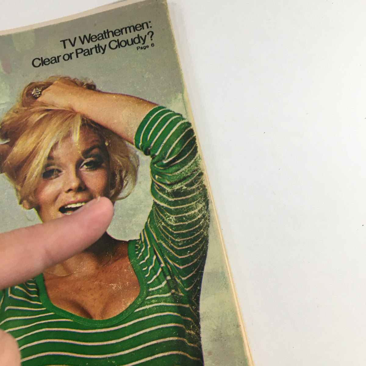 Close-up of the TV Guide March 24, 1973 cover featuring Ann-Margret, highlighting her joyful expression and classic 1970s fashion.