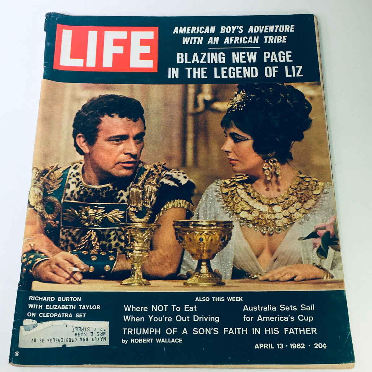 Life Magazine April 13 1962 - The Legend of Liz Taylor with Richard Burton