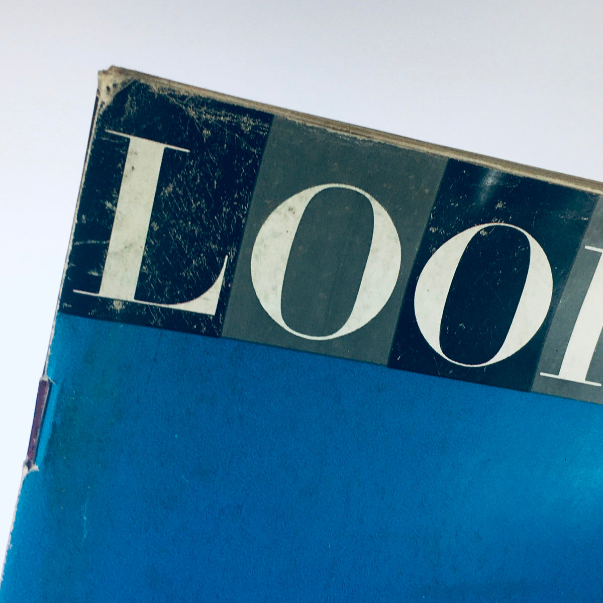 Close-up of the VTG Look Magazine title from November 29 1966 showcasing vintage design and dated aesthetic.
