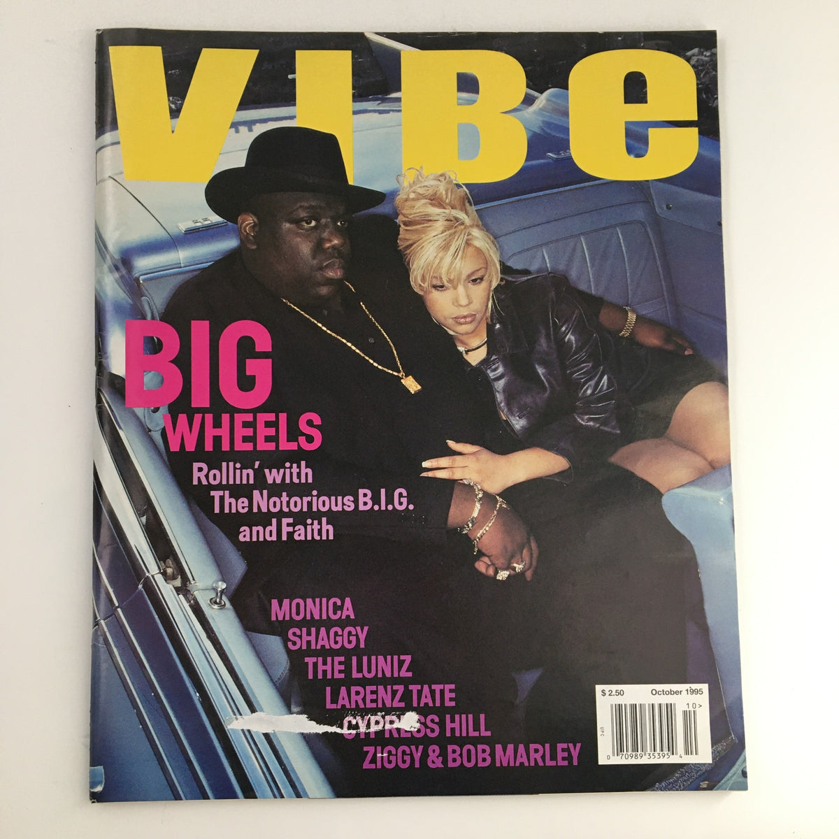 Vibe Magazine October 1995 The Notorious B.I.G. and Faith Evans, Monica & Shaggy