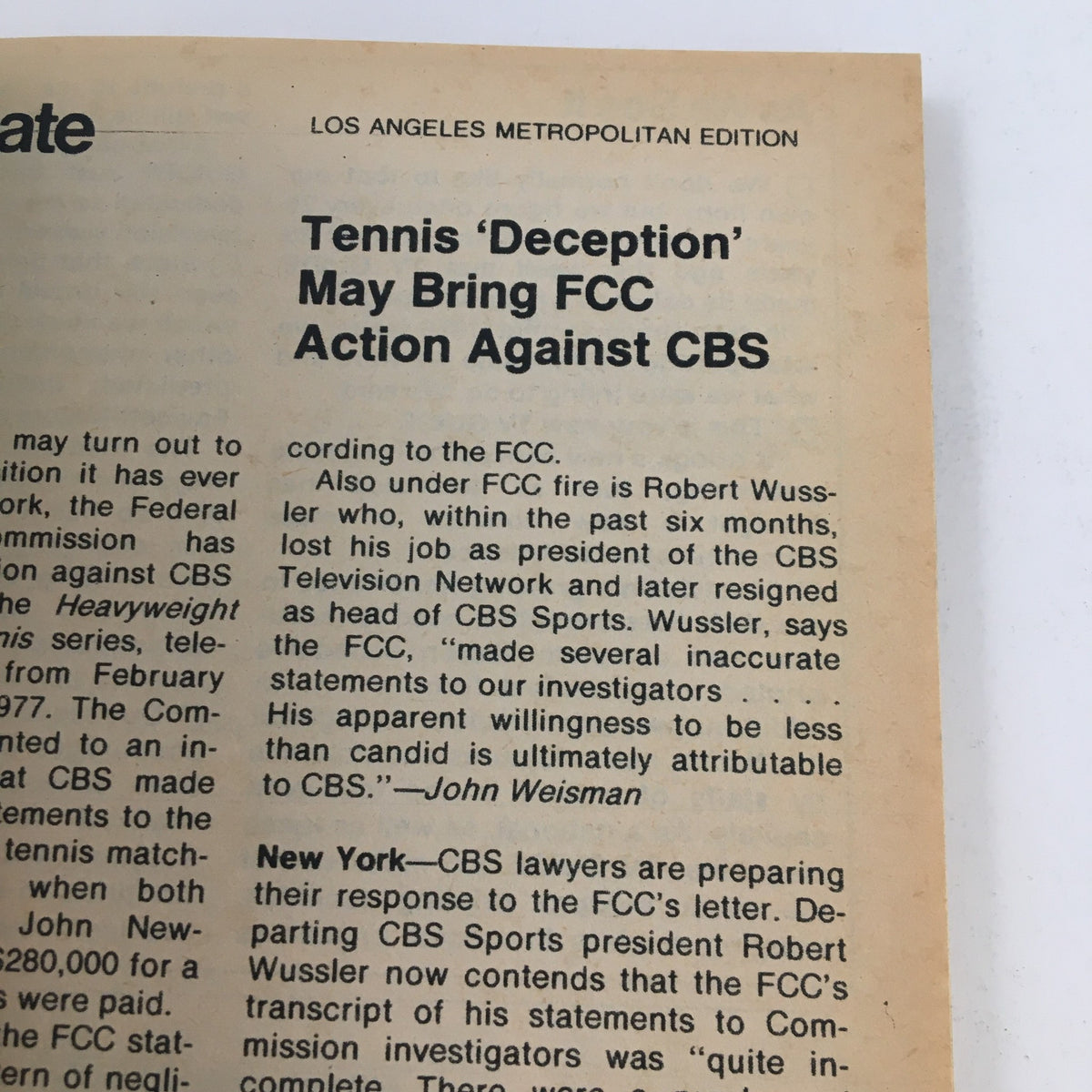 TV Guide Magazine April 1 1978 featuring Pat Boone, detailed view of an article discussing FCC action against CBS.