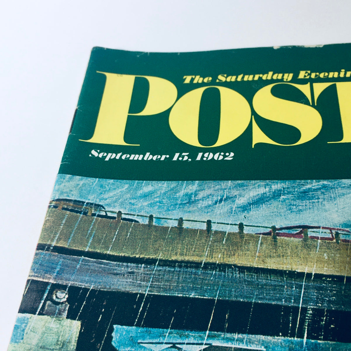 Cover image of The Saturday Evening Post, September 15, 1962, featuring the title prominently displayed and colorful artwork depicting the political climate of the era.