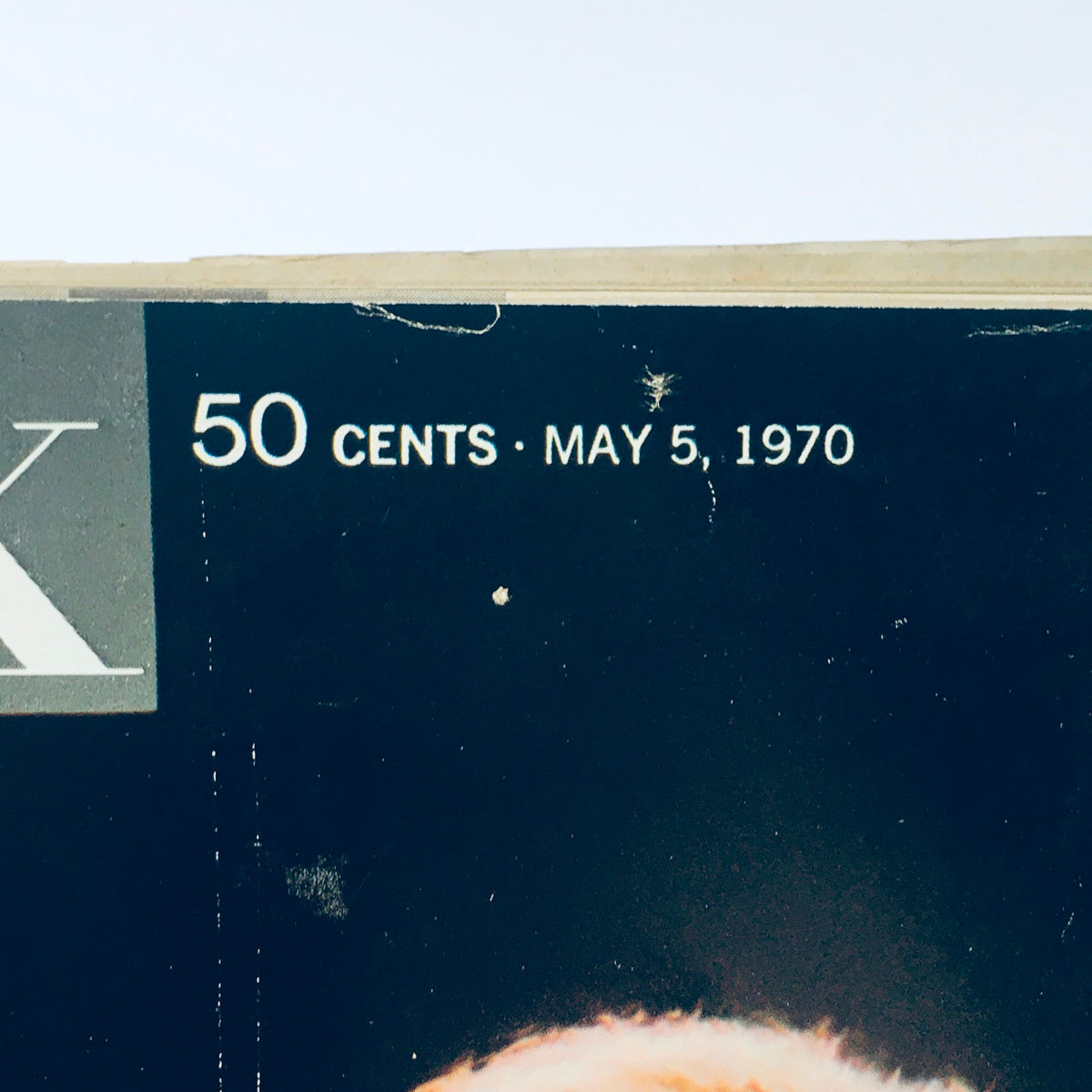 Cover of VTG Look Magazine from May 5, 1970 featuring the title and date, showcasing historical significance related to Joan Baez and David Harris, and Richard Nixon's gamble.