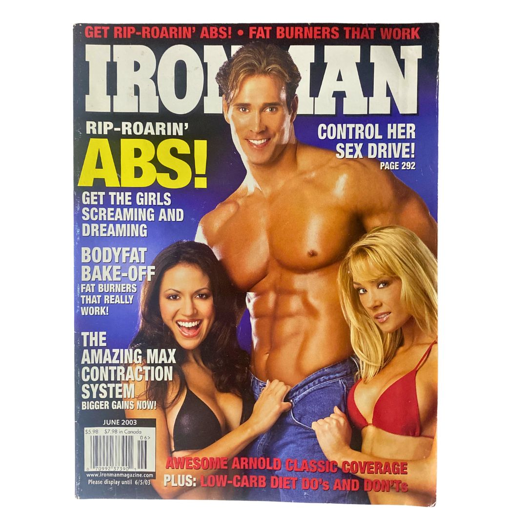 Ironman Magazine June 2003 Shamron Moore, Lisa Gleave, Mike O'Hearn No Label