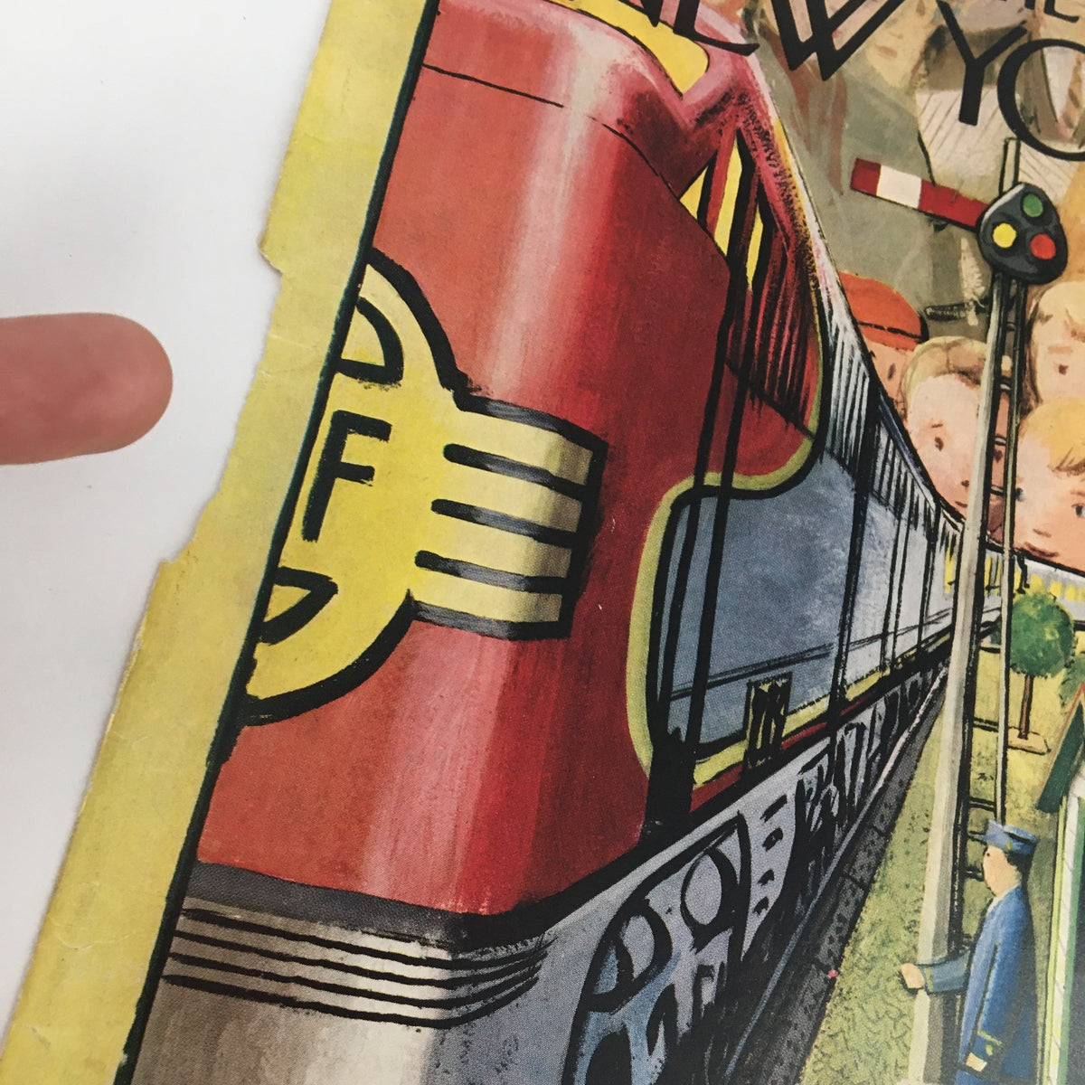 Highlight of COVER ONLY The New Yorker December 17 1955 Full Cover Theme by Arthur Getz, showcasing vibrant illustration of a train and train conductor, representative of mid-20th century magazine artistry.