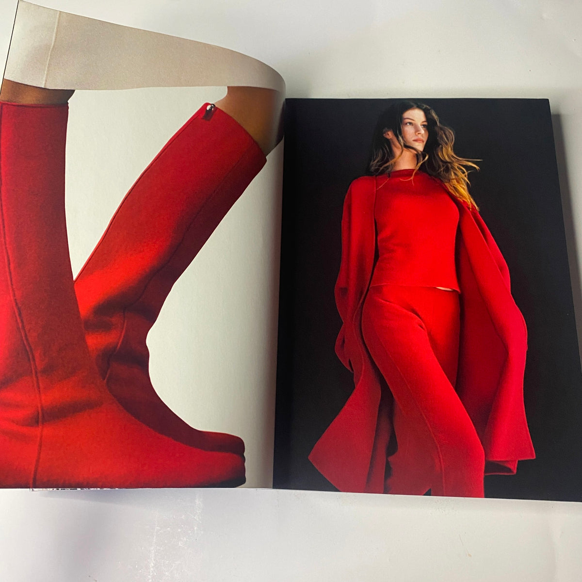 Vogue Magazine September 1999 highlighting bold red fashion statements in a stylish editorial.