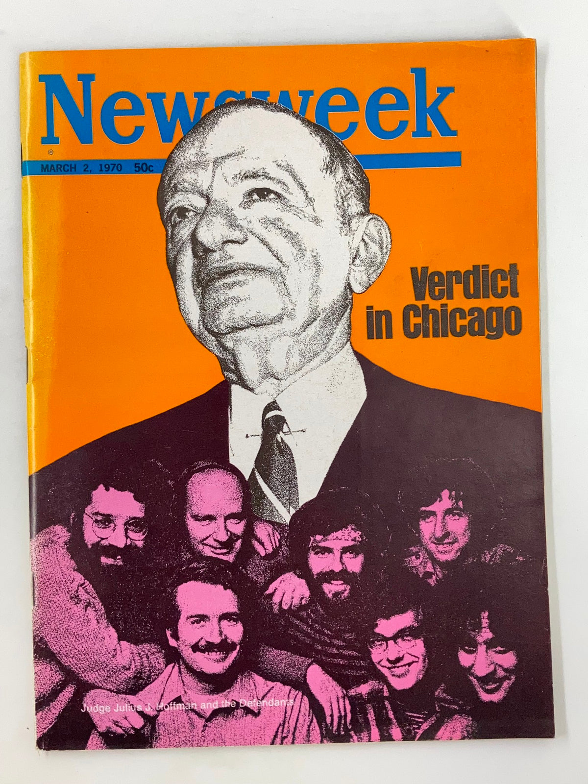 Newsweek Magazine March 2 1970 Judge Julius Hoffman & The Defenders No Label