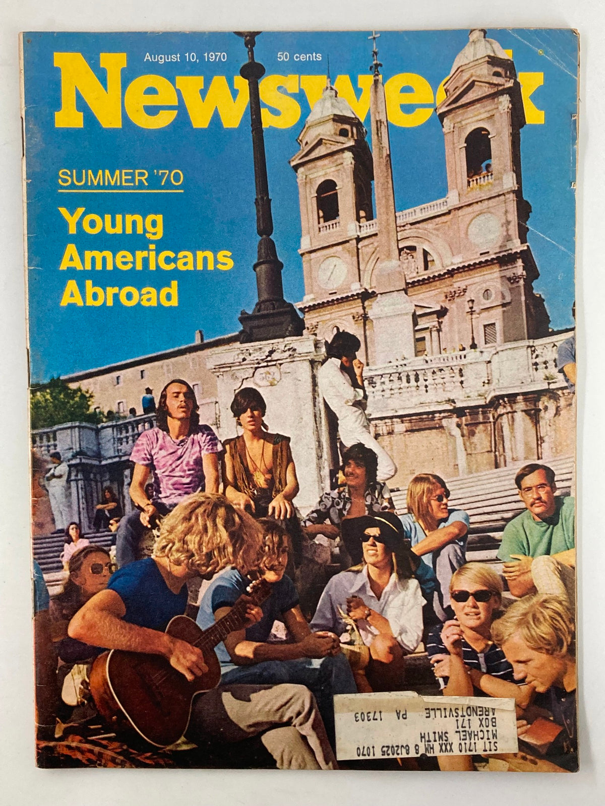 Vintage Newsweek Magazine August 10 1970 Summer '70 Young Americans Abroad