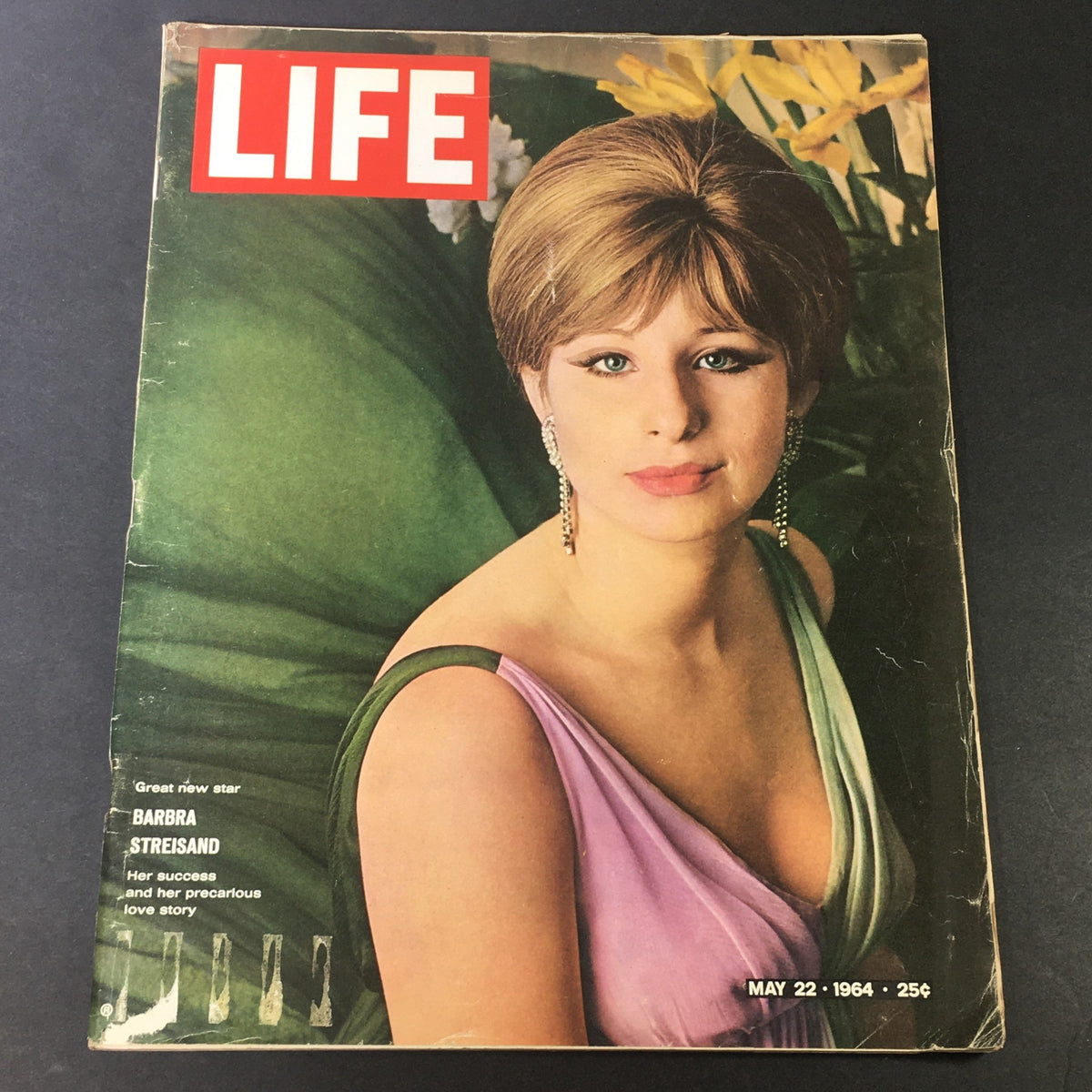 Cover of VTG Life Magazine from May 22, 1964 featuring Barbra Streisand, highlighting her success story and iconic status in entertainment.