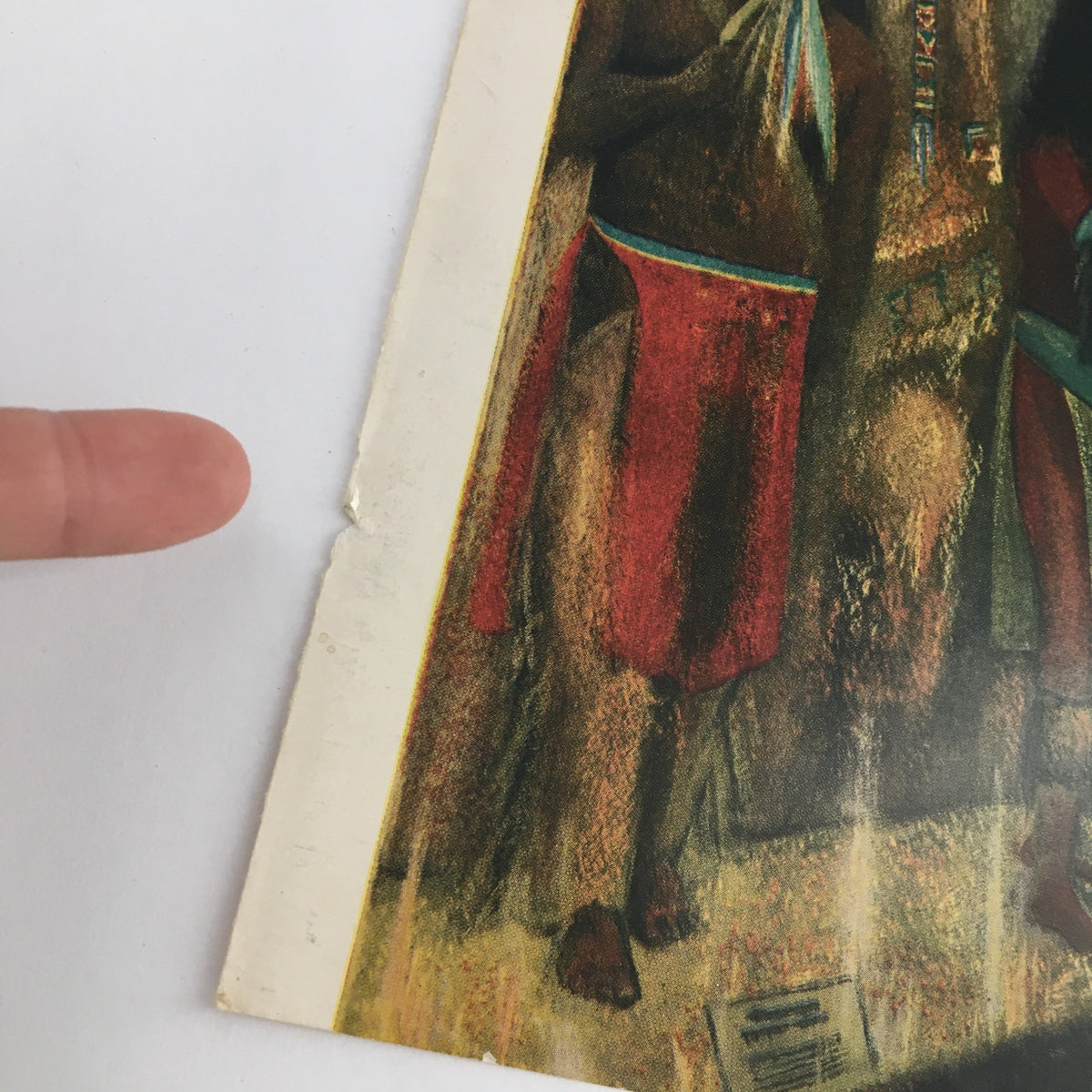 Close-up of The New Yorker September 14 1957 Cover Art highlighting intricate details of the artwork by Robert Kraus, including minor wear showing its vintage appeal.