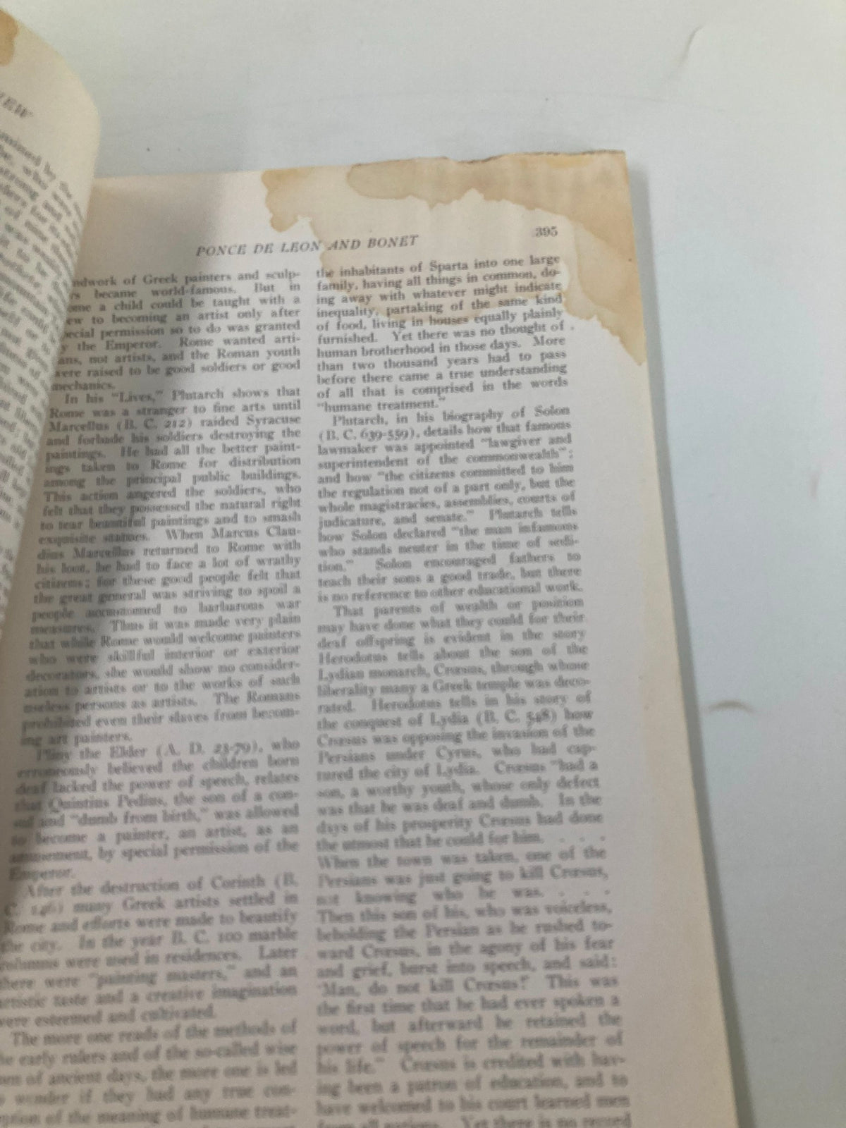Another interior page of the VTG Volta Review Magazine July 1920, displaying text with aging characteristics.