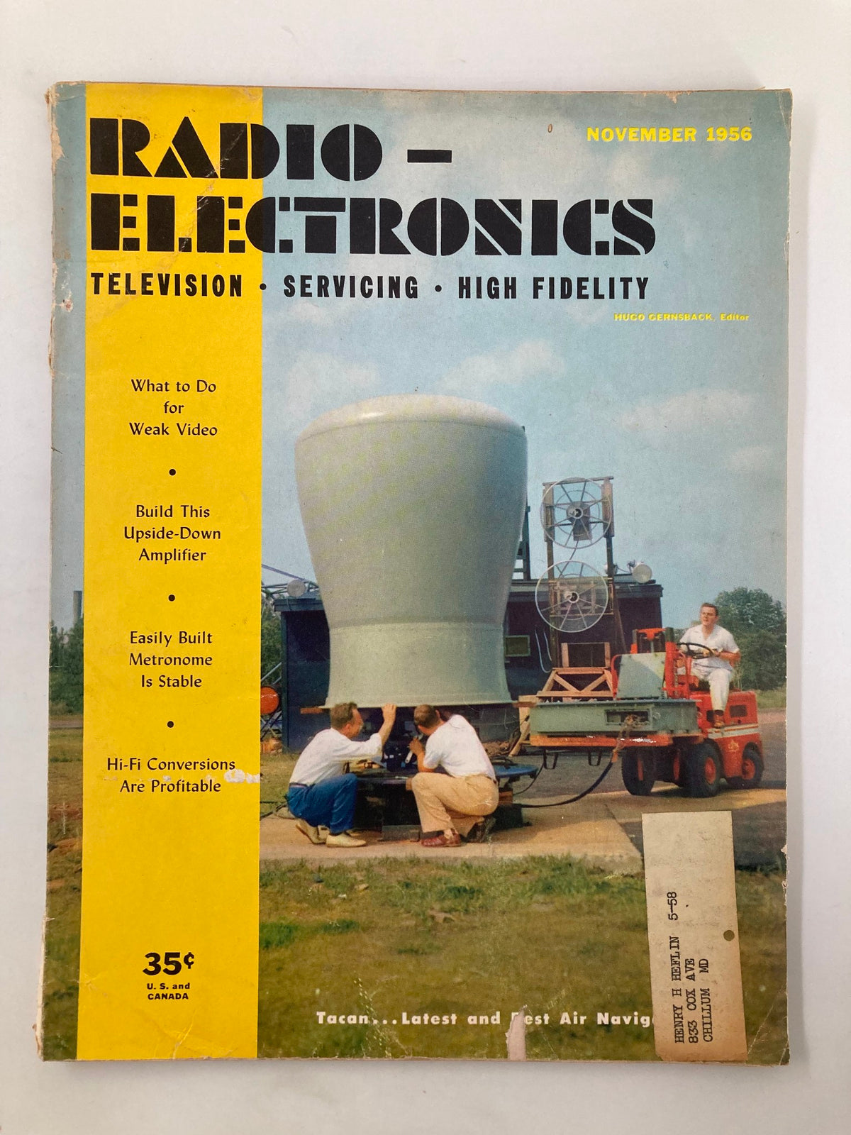 Vintage Radio-Electronics Magazine November 1956 Build This Upside-Down Amplifier