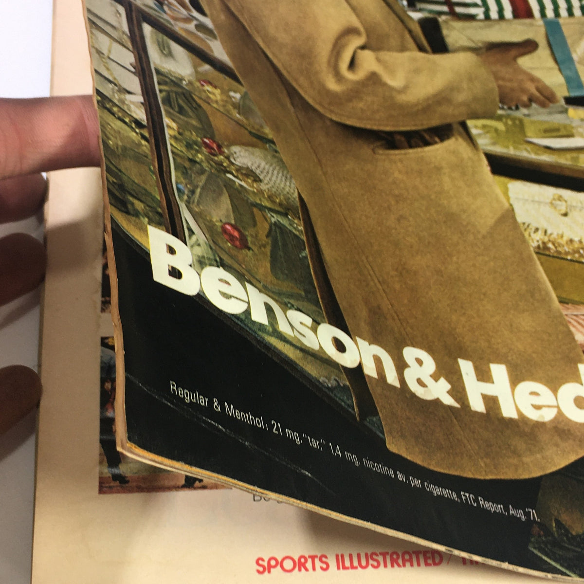Back cover of Life Magazine December 17, 1971 - Special Issue on Children / Adopting A Son featuring an advertisement for Benson & Hedges cigarettes.