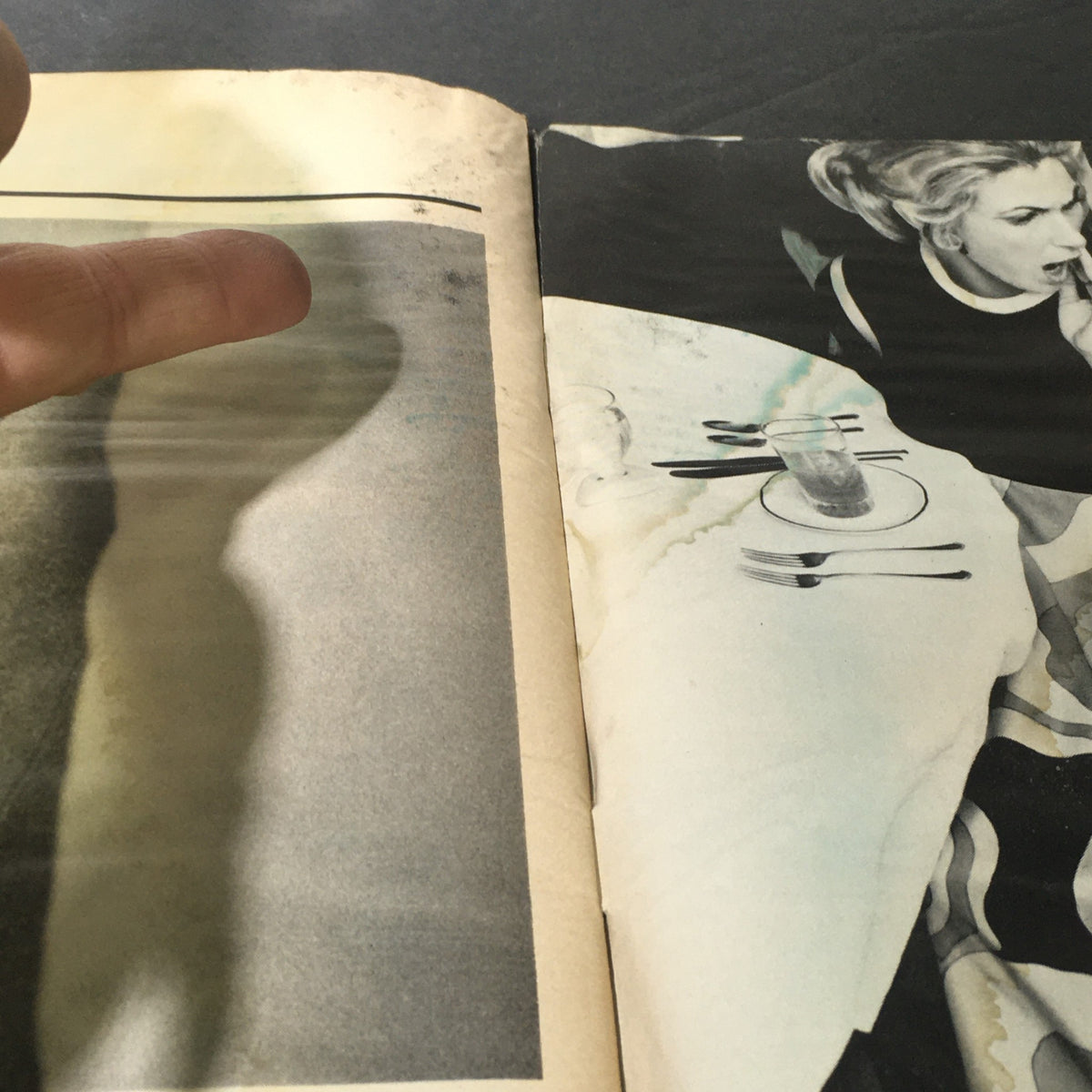 Another inside page of the May 14, 1971, Life Magazine, depicting a scene with vintage dining aesthetics.