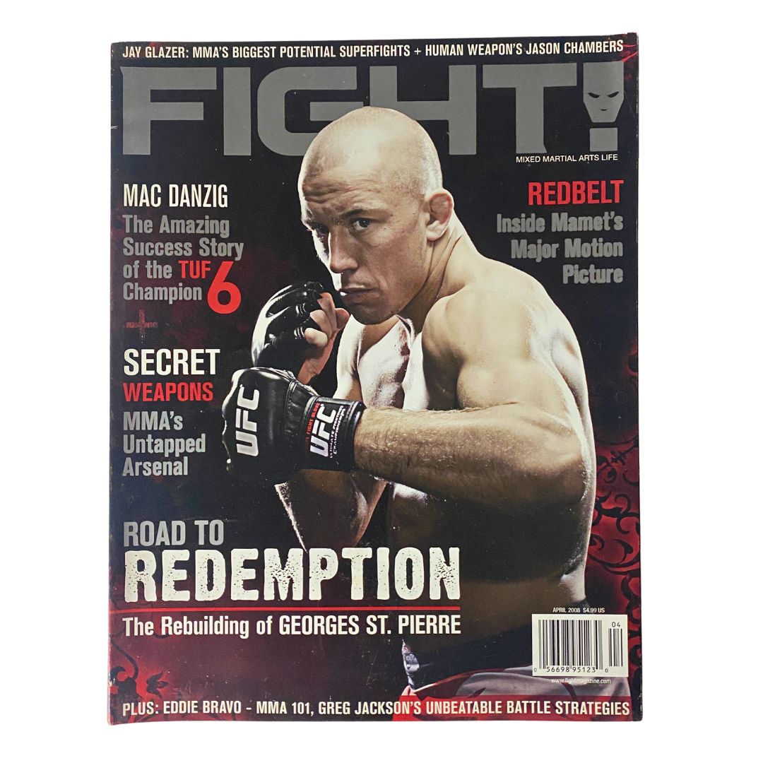 Fight! Magazine April 2008 Georges St. Pierre, Mac Danzig No Label