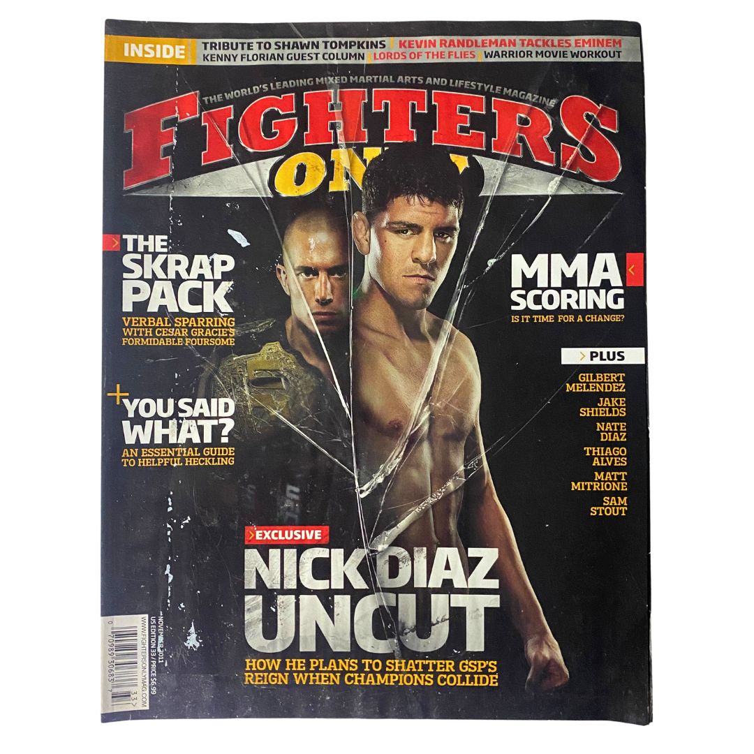 Fighters Only Magazine November 2011 Nick Diaz & Georges St. Pierre GD Interior