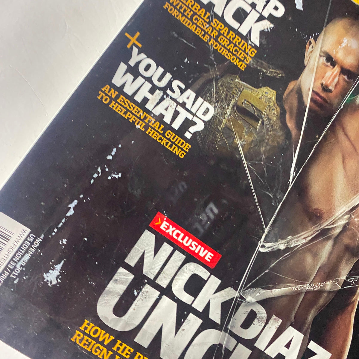 Fighters Only Magazine November 2011 Nick Diaz & Georges St. Pierre GD Interior