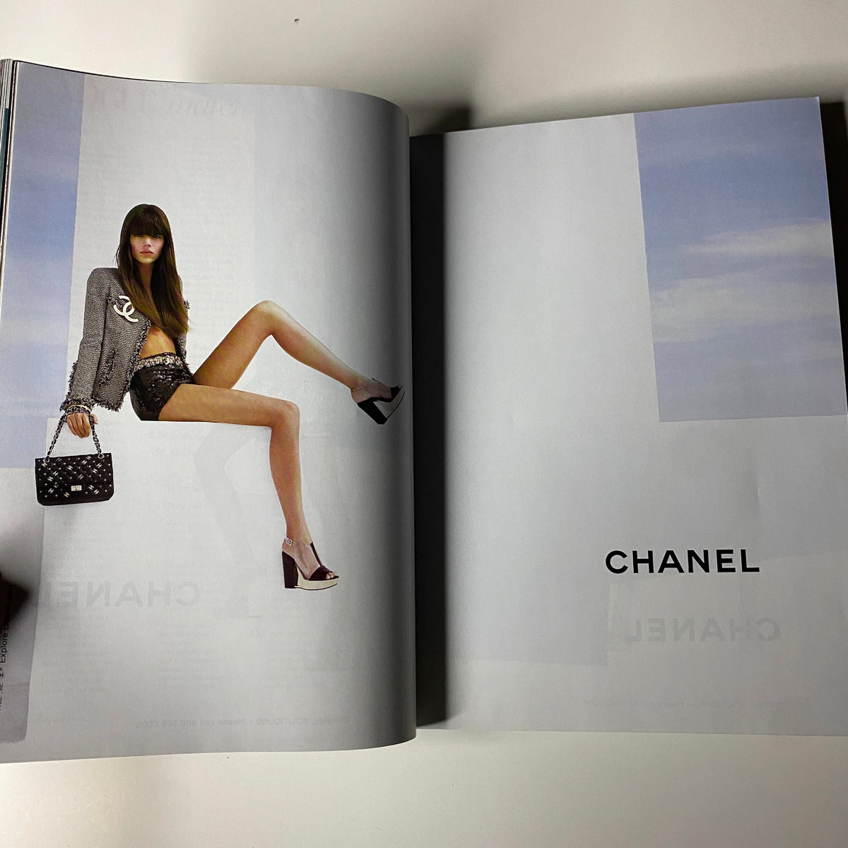 Vogue Magazine March 2007 showcasing a stylish advertisement for Chanel, highlighting contemporary fashion aesthetics within the magazine.