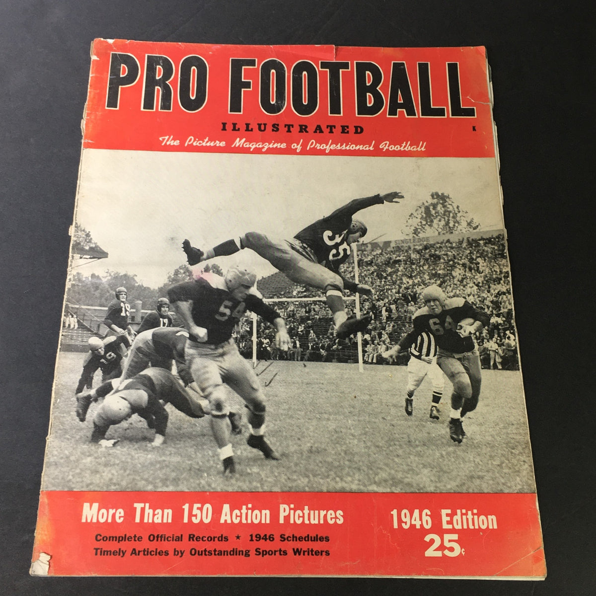 Cover of Pro Football Illustrated Magazine, 1946, featuring the Green Bay Packers