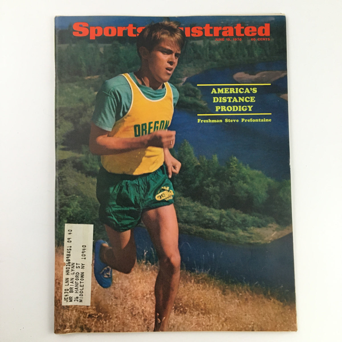 Cover of Sports Illustrated Magazine, June 15, 1970, featuring distance prodigy Steve Prefontaine, in very good (VG) condition