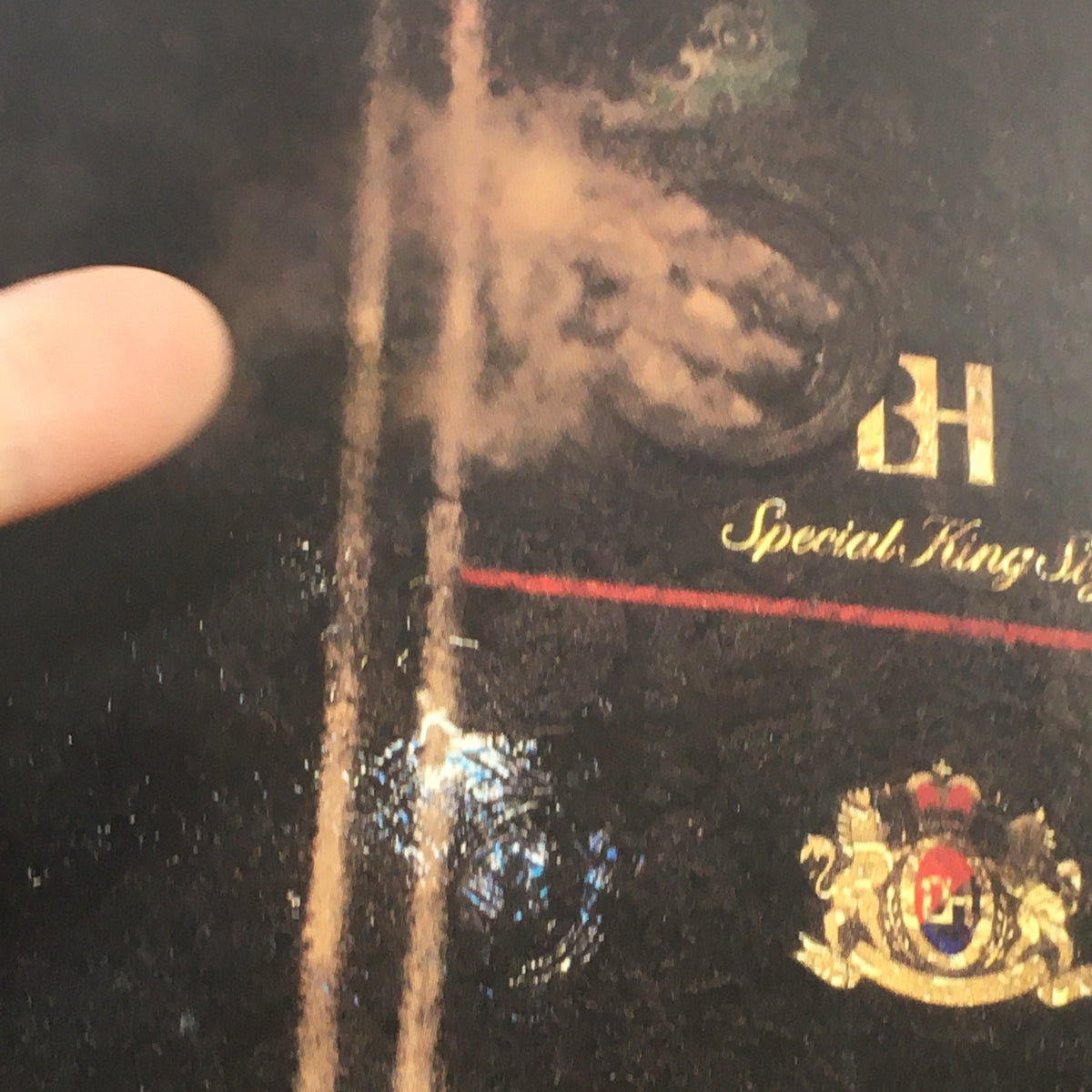 Close-up of the back cover of the July 5-17 1988 issue of VTG Performance Theatre Magazine showcasing the Benson & Hedges logo.