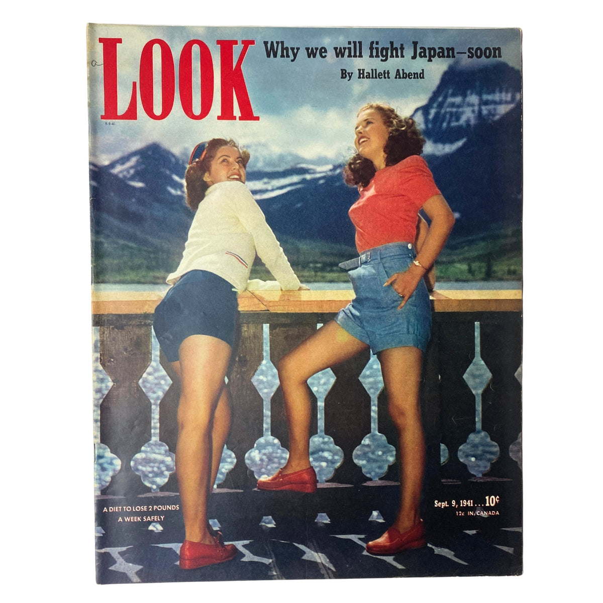 Cover of Look Magazine from September 9, 1941 featuring Gale Storm and Betty Ann Anderson, highlighting the article 'Why We Will Fight Japan—Soon' by Hallett Abend.