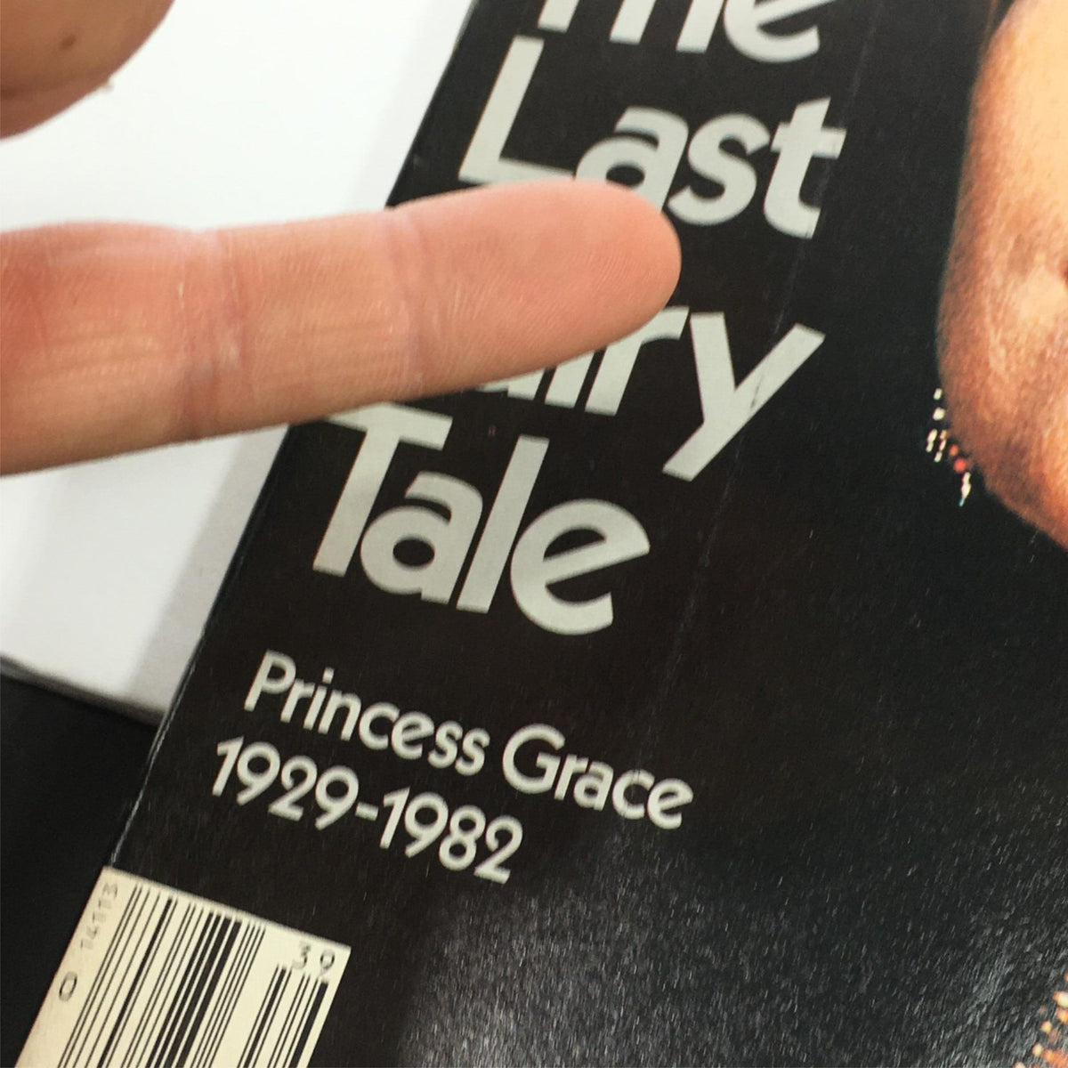 Close-up of VTG Newsweek Magazine Cover - Highlighting Princess Grace of Monaco - The Last Fairy Tale - September 27, 1982.