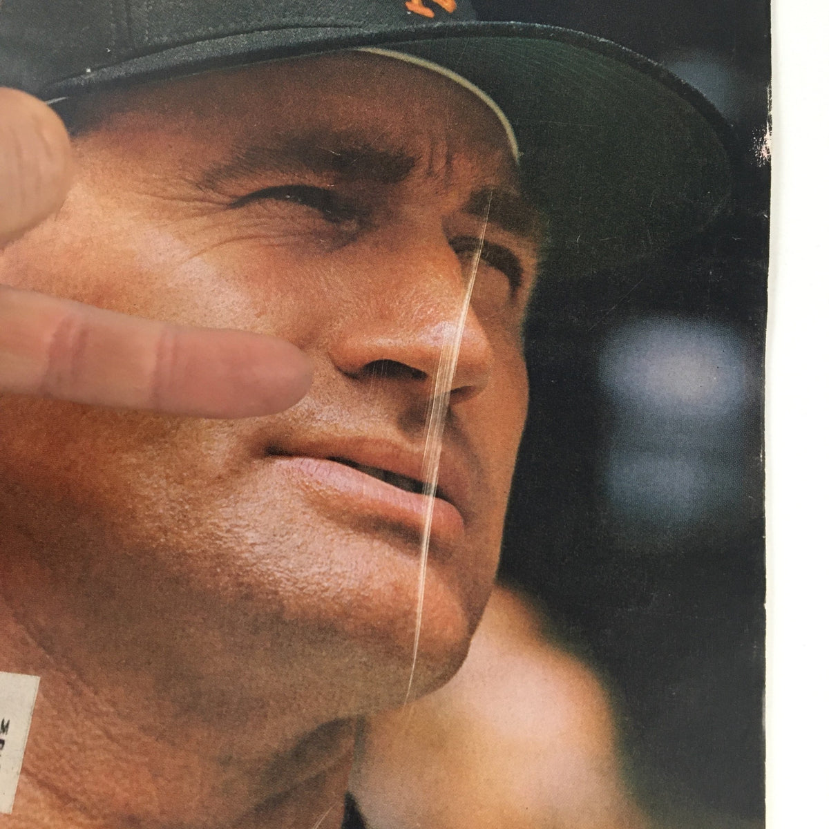 Close-up of Sports Illustrated magazine cover from July 6, 1964, showcasing MLB Manager Alvin Dark, with a visible address label.