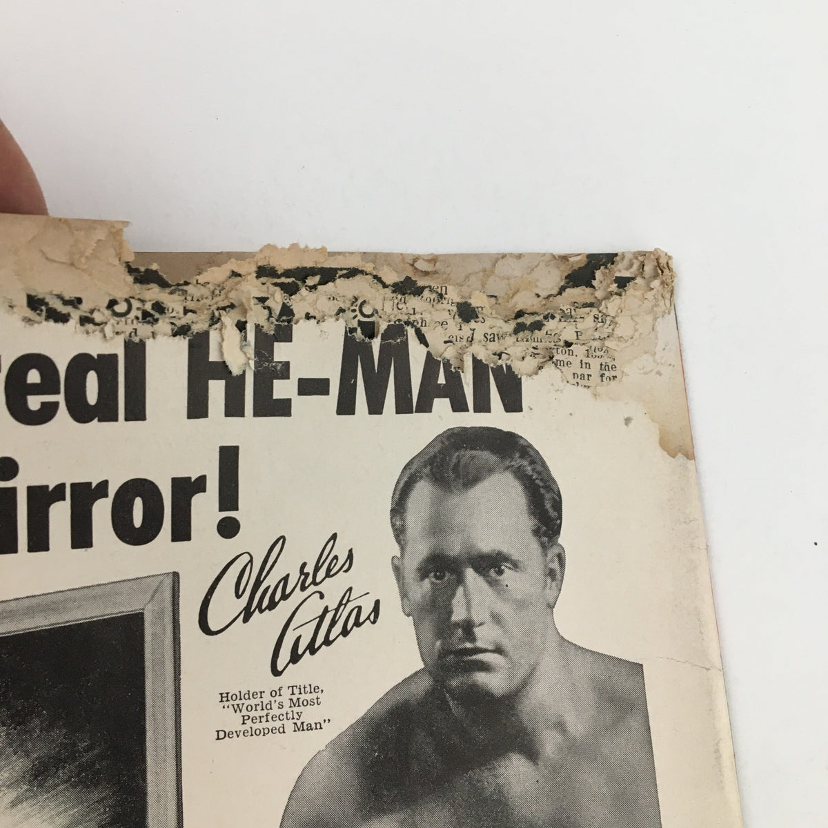 Back cover of The Ring Boxing Magazine May 1960 with an advertisement featuring Charles Atlas, promoting fitness and strength training.