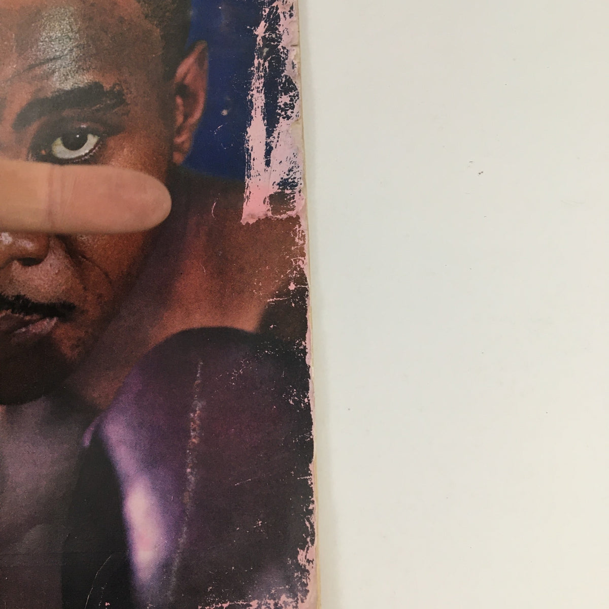 Close-up of Sonny Liston featured on the cover of Sports Illustrated Magazine February 12 1962, highlighting his fierce expression in the context of his challenge to Floyd Patterson.