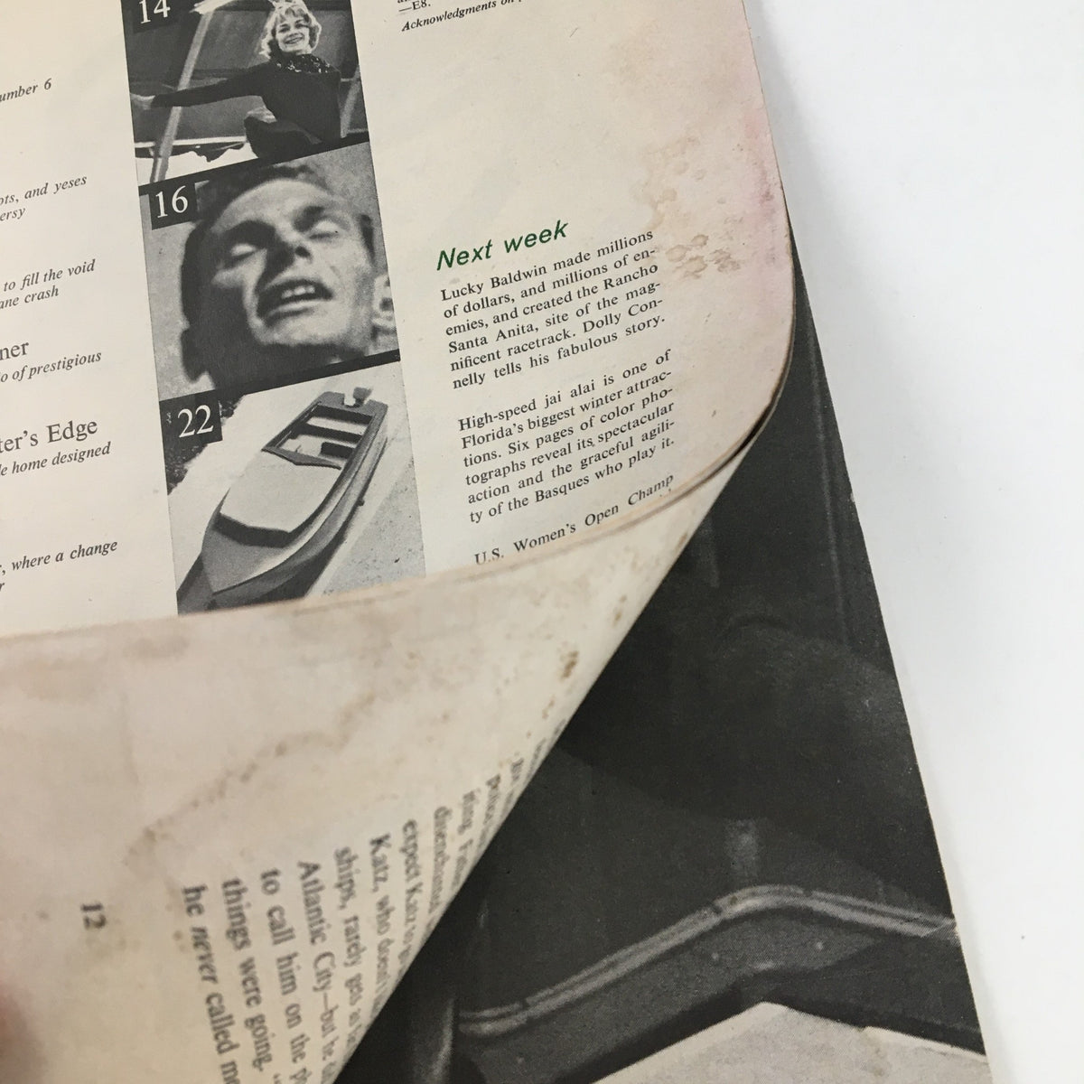 Page from Sports Illustrated Magazine February 12 1962 showing the upcoming week preview, illustrating notable sports events and features planned for the next issue.