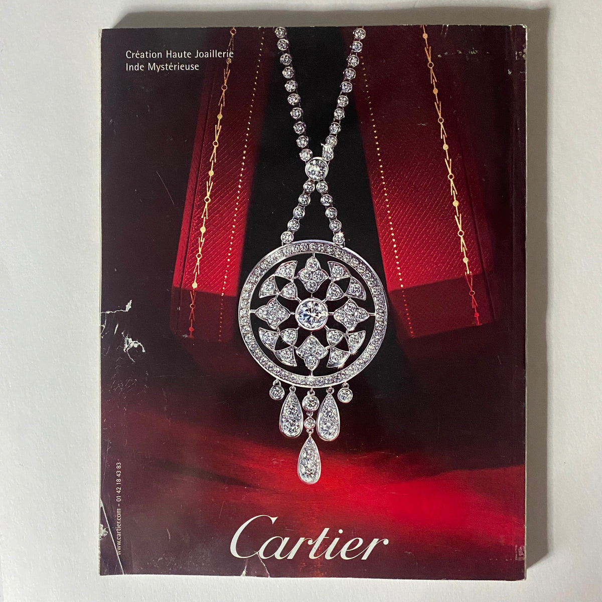Back cover of Vogue Paris Magazine May 2008 with a stunning Cartier jewelry advertisement highlighting luxury accessories.