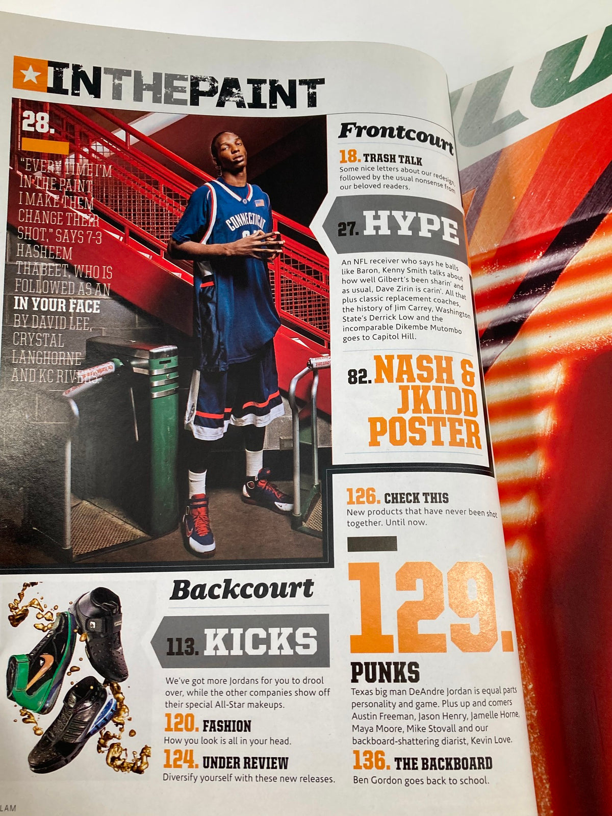 Inside page of Slam Magazine May 2007 presenting featured articles including Allen Iverson, the Nuggets, and other relevant content in an engaging magazine format.