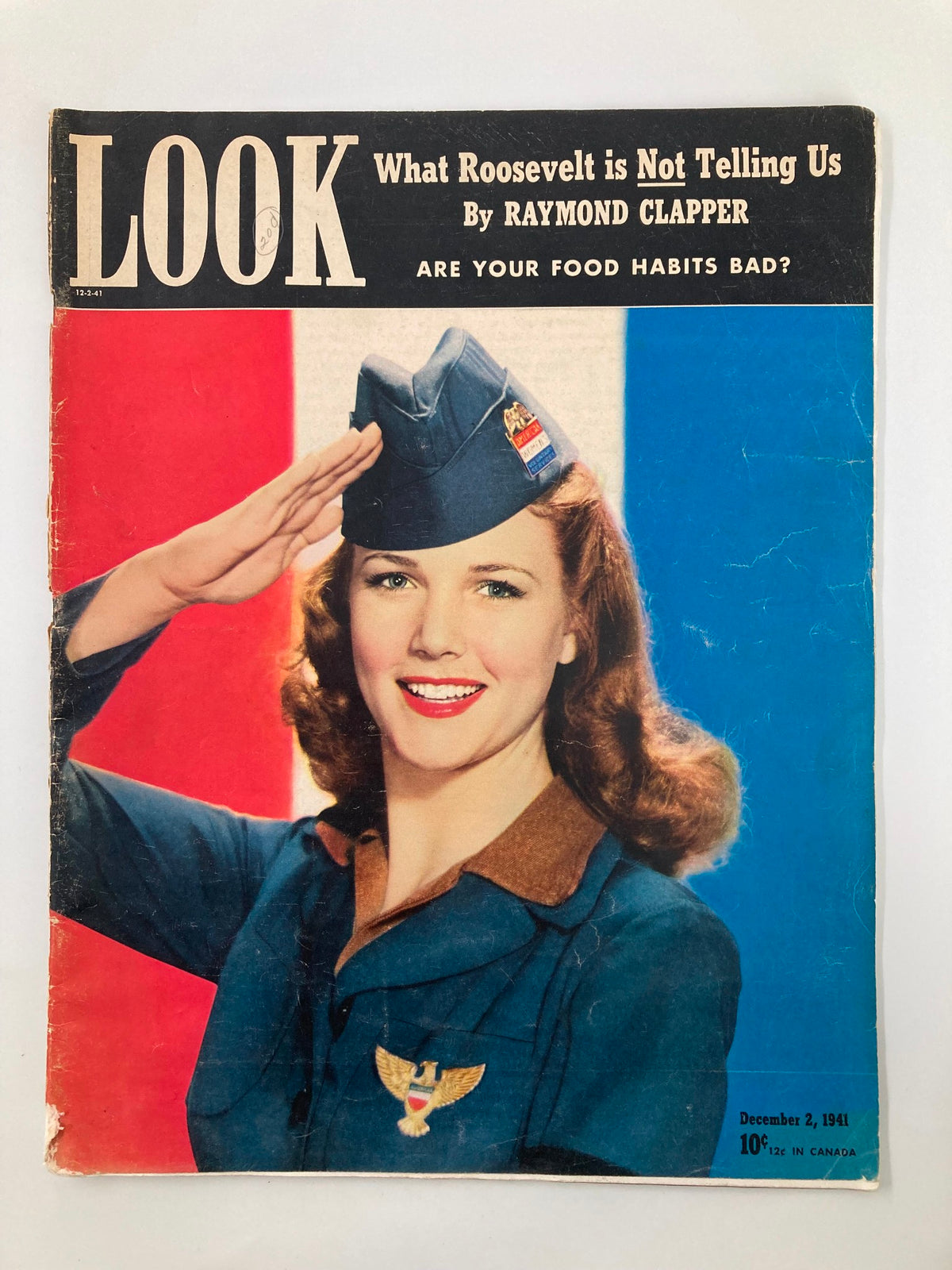 Vintage Look Magazine December 2 1941 Barbara Britton Women's Volunteer No Label