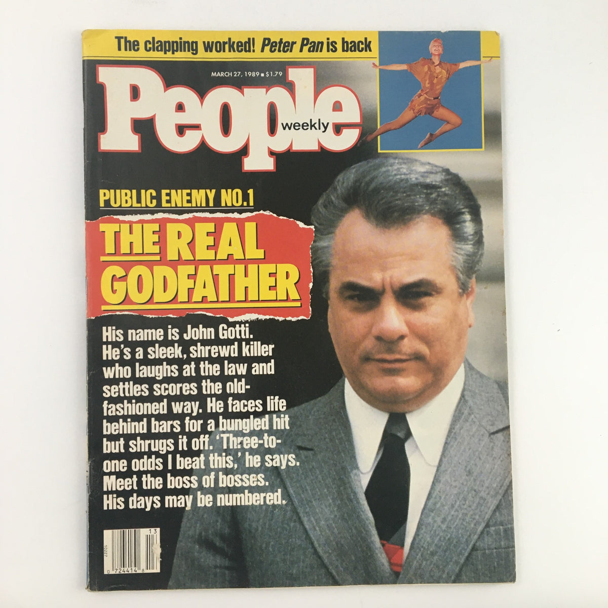 Cover of People Weekly Magazine, March 27, 1989, featuring John Gotti