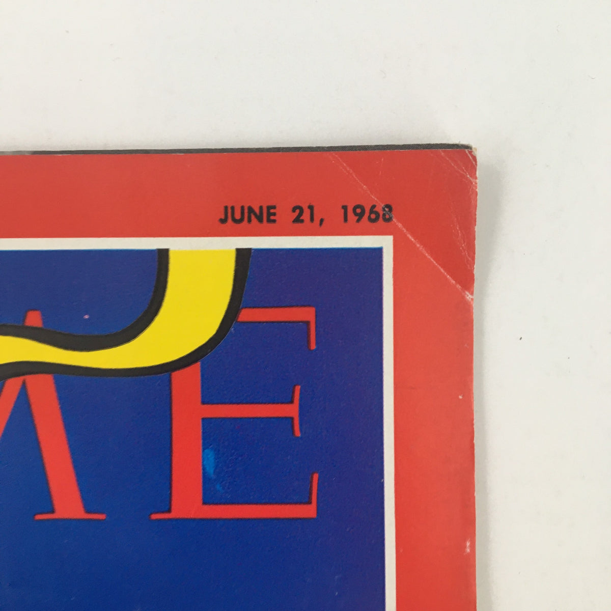 Close-up of the title header from Time Magazine June 21, 1968, showcasing the iconic logo and date, emphasizing its historical significance in discussing firearms culture in America.