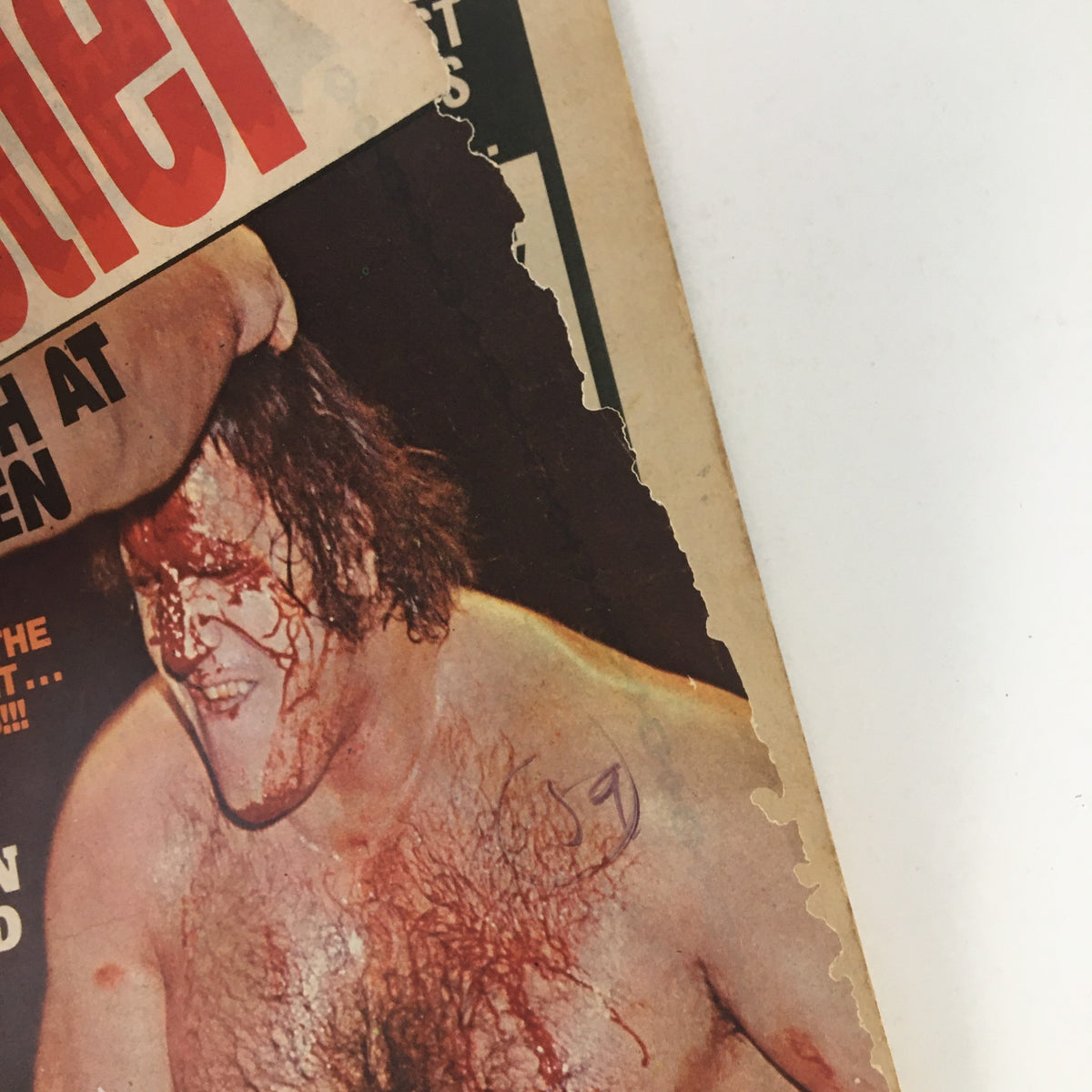 The Wrestler Magazine March 1975 Pampero Firpo Loses to John Tolos No Label