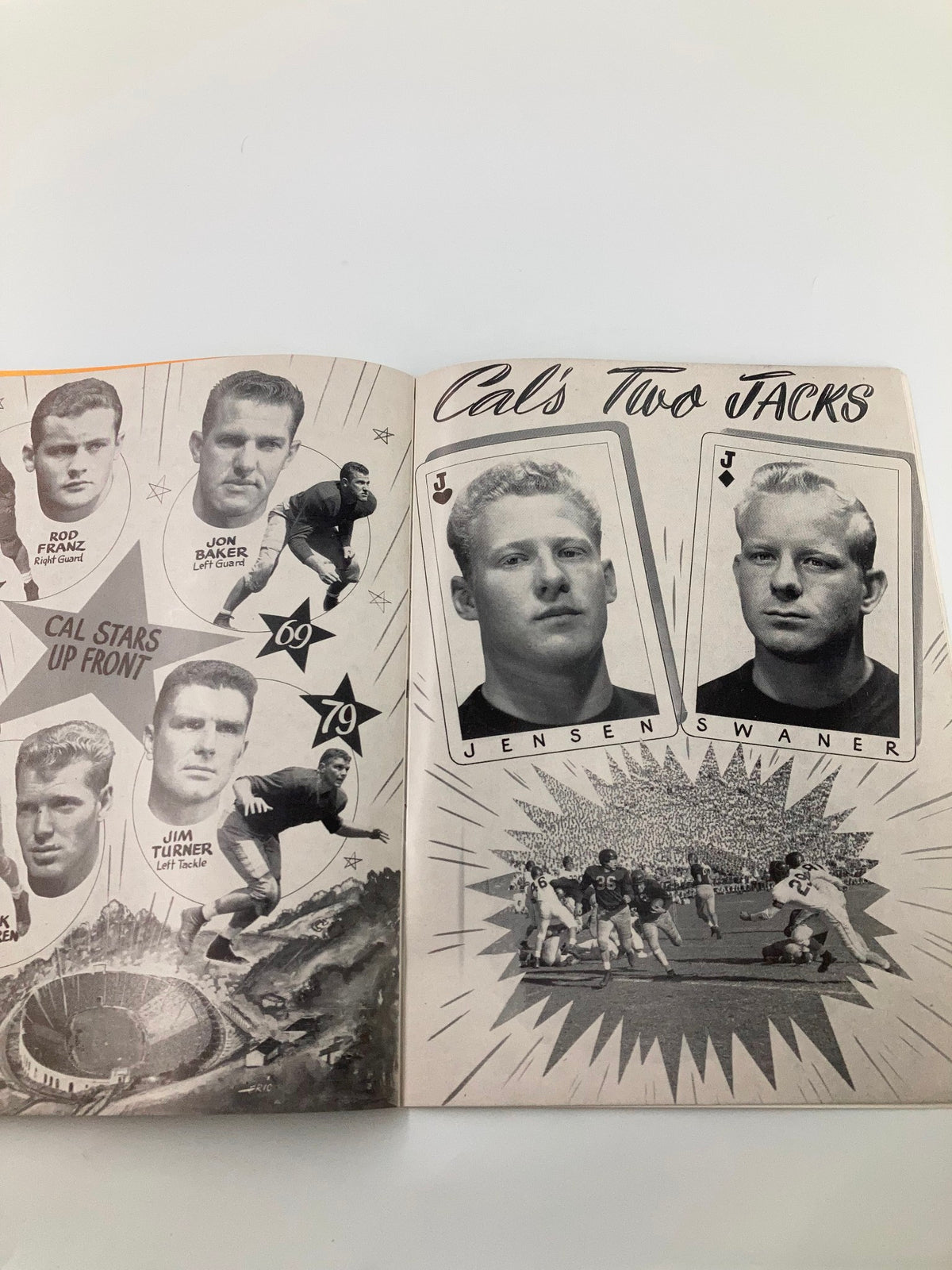 1948 NCAA Football UCLA Bruins v California Golden Bears The California Gridiron featuring images of standout players from California.