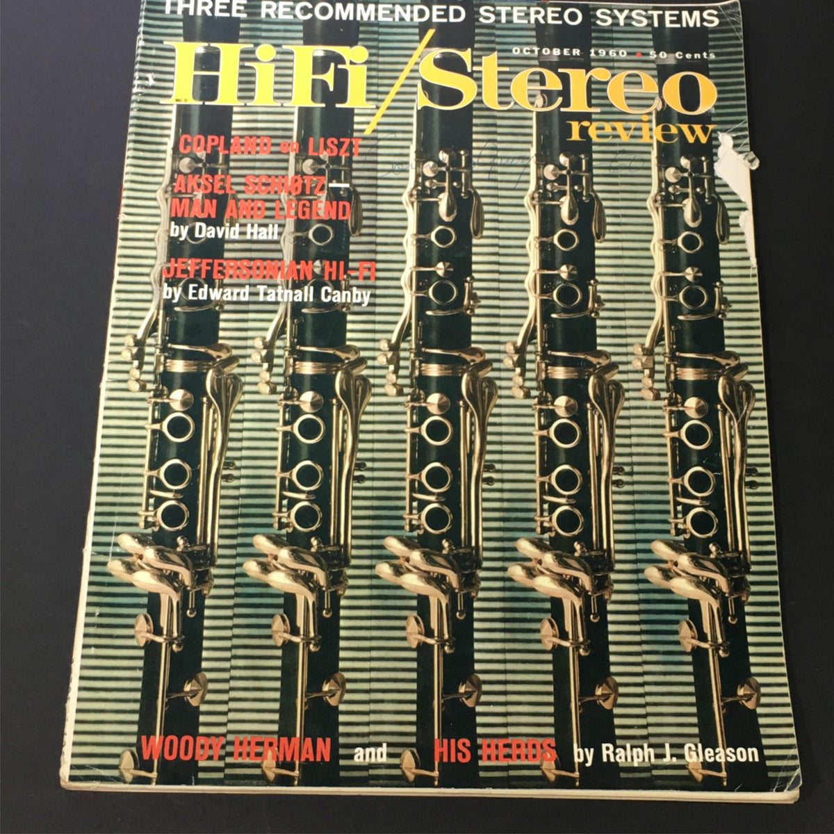 Vintage HiFi Stereo Review Magazine October 1960 cover featuring Woody Herman and his Herds as highlighted by Ralph J. Gleason.