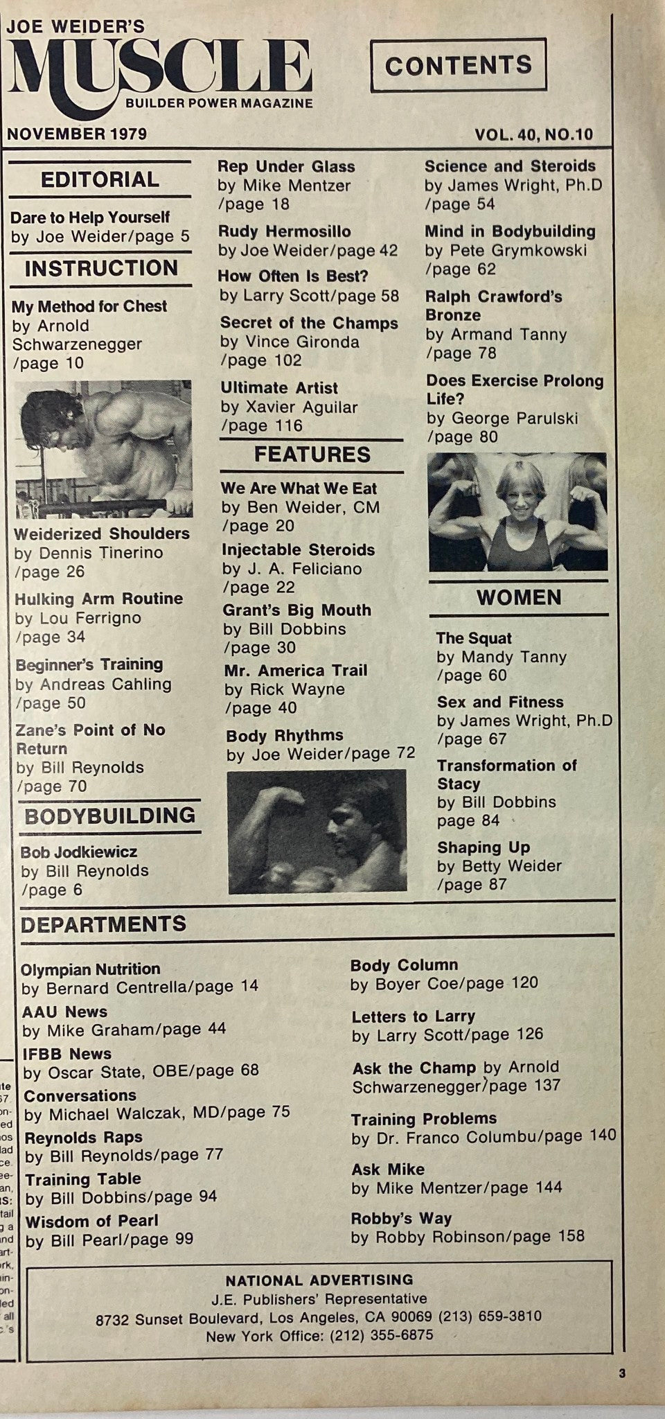 Joe Weider’s Muscle Builder Power Magazine November 1979 Joe Weider No Label