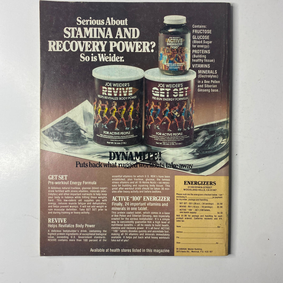 Joe Weider’s Muscle Builder Power Magazine November 1979 Joe Weider No Label