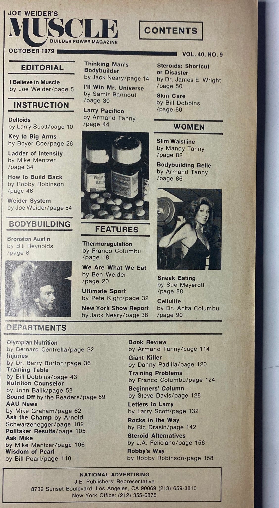Joe Weider’s Muscle Builder Power Magazine October 1979 Mike Mentzer No Label