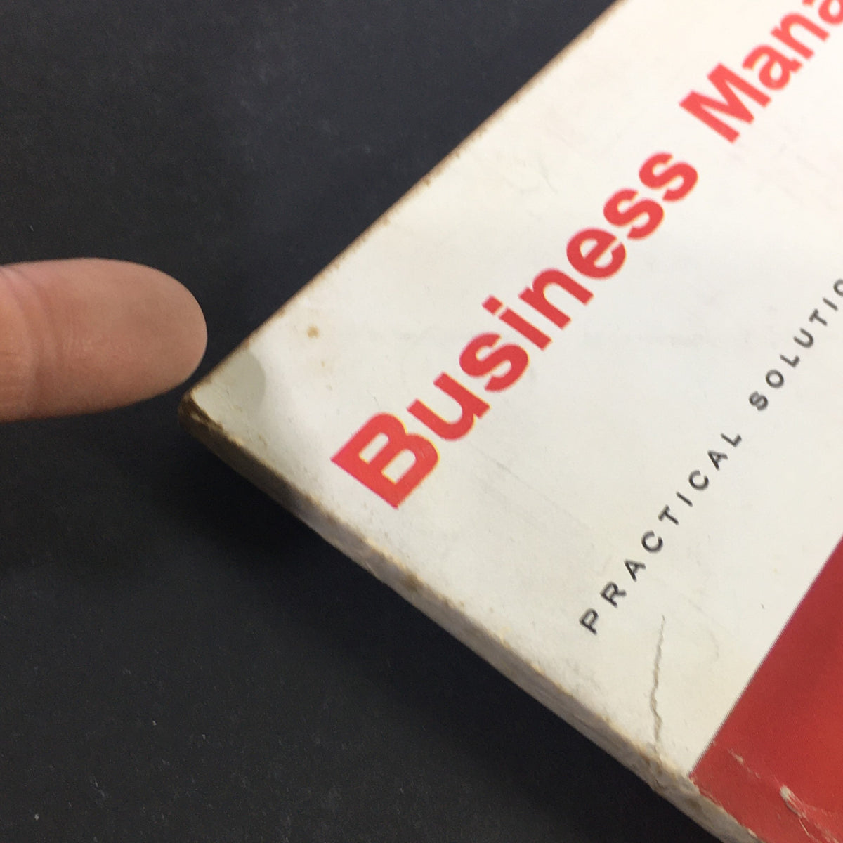Side view of the VTG Business Management Magazine November 1965 showing the title 'Business Management' and its worn edges, a sign of its vintage condition.
